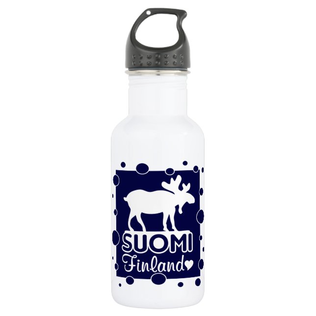 Botella De Agua Finlandia Moose (Anverso)