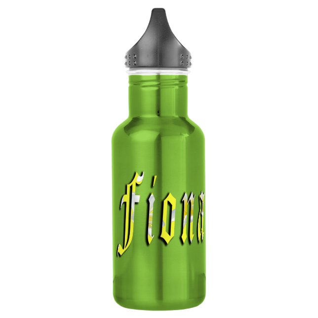 Botella De Agua Fiona, nombre, logotipo (Izquierda)