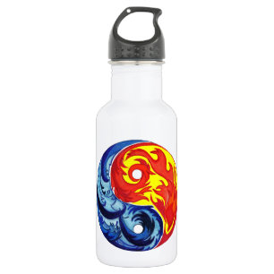 Botella De Agua Fire and Ice Yin-Yang