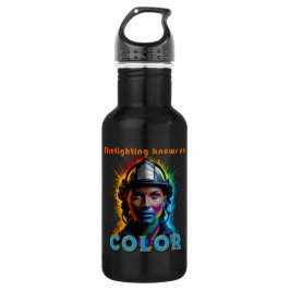 Botella De Agua "Firefighting knows no color" Weiblich