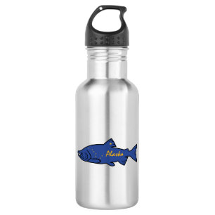 Botella De Agua Fish Alaska Salmon