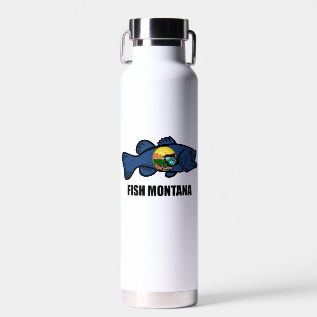 Botella De Agua Fish Montana Bass (Delantero)