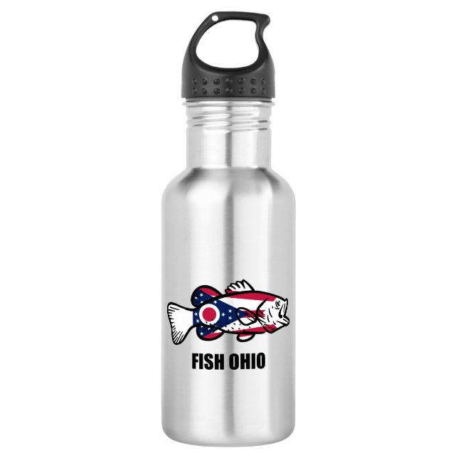 Botella De Agua Fish Ohio (Anverso)