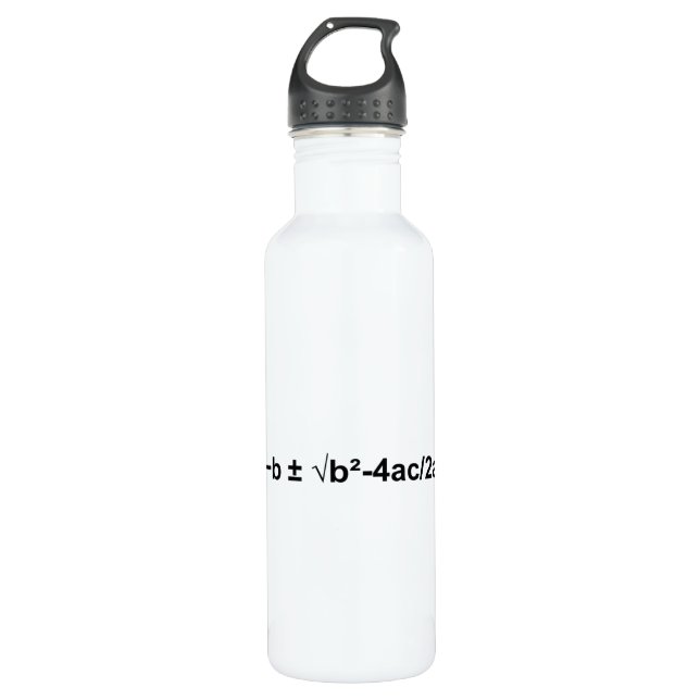 Botella De Agua Física matemática matemática cuadrática (Anverso)