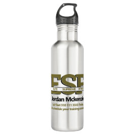 Botella De Agua Fitness Business | Logotipo de monograma de entren