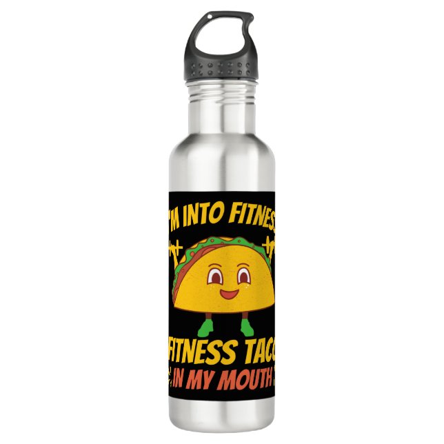 Botella De Agua Fitness Taco Ejercicio Gym