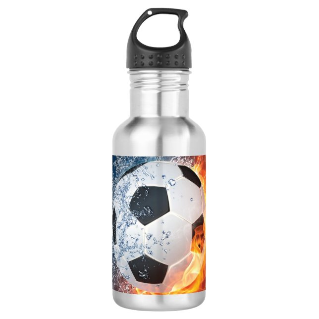 Botella De Agua Flamante Cojín decorativo de fútbol/baloncesto de  (Anverso)