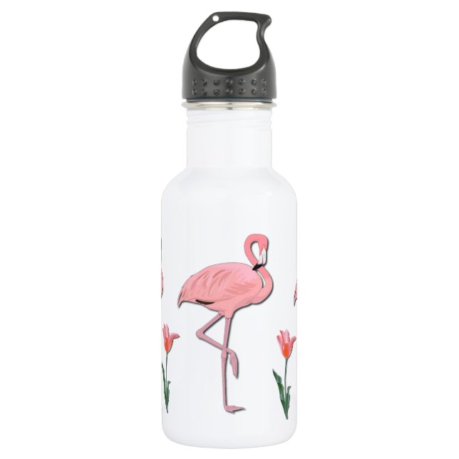 Botella De Agua Flamenco rosado (Anverso)