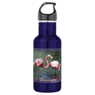 Botella De Agua Flamencos rosados