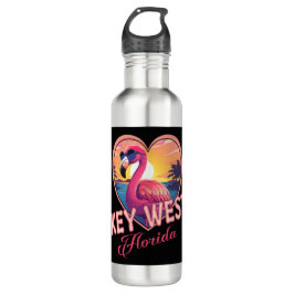 Botella De Agua Flamingo de Key West Florida
