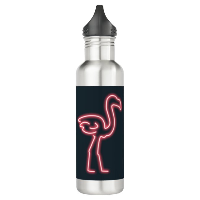 Botella De Agua Flamingo en rosa neón (Izquierda)