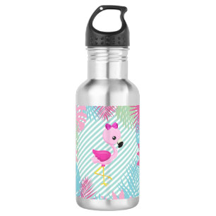 Botella de Agua Flamingo Rosa
