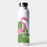 Botella De Agua Flamingo rosa personalizado Ducha tropical de novi<br><div class="desc">Presentamos nuestra Personalizado Flamingo Rosado Tropical Bridal Shower Gracias Botella de Agua - un regalo delicioso y personalizado que añade un toque de brillo a su celebración. Personalizar estas botellas para crear una ficha única e inolvidable para la ducha tropical con tema de novia. Esta botella de agua tiene un...</div>
