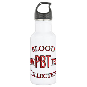 BOTELLA DE AGUA FLEBOTOMÍA PBT ESPECIALISTA TECNOLOGÍA SANGRE COLE