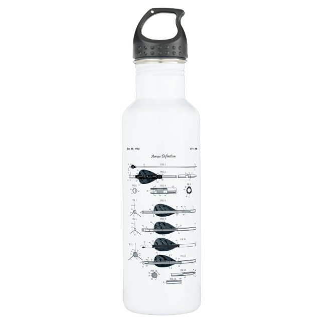Botella De Agua Flecha de definición de tiro al arco (Anverso)