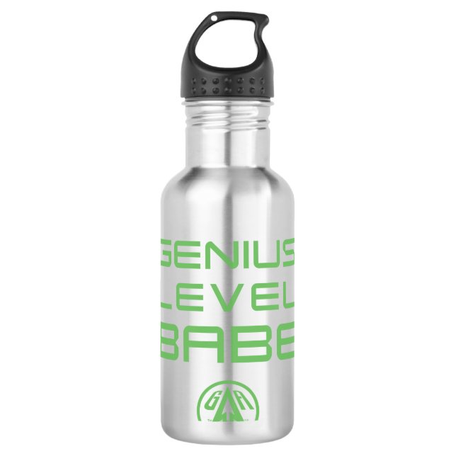 Botella De Agua Flecha | Genius Level Babe (Anverso)