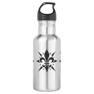 Botella de agua "Fleur-de-lis estilizada"