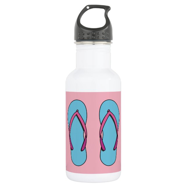 Botella De Agua Flip Flops de playa (Anverso)