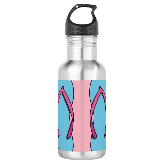 Botella De Agua Flip Flops de playa (Anverso)