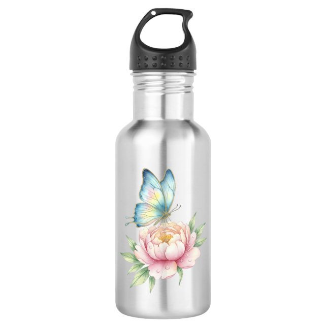Botella De Agua Flor (Anverso)