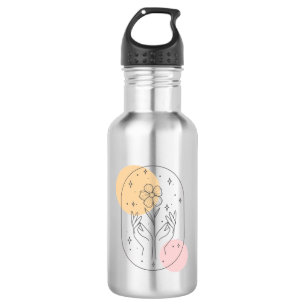 Botella De Agua Flor