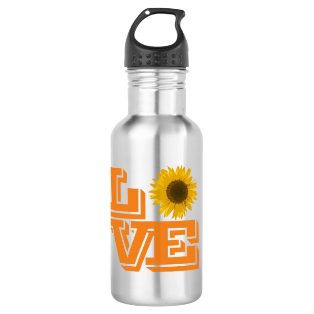 Botella De Agua Flor de amor (Anverso)