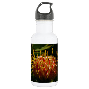 BOTELLA DE AGUA FLOR DE CACTUS EXÓTICO NARANJA