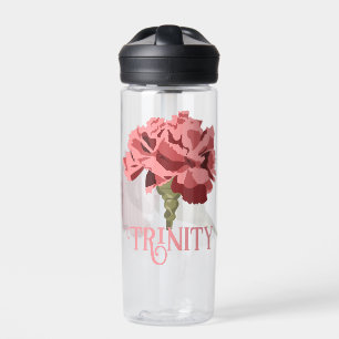 Botella De Agua Flor de canal rosa personalizada