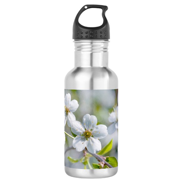 Botella De Agua Flor de cerezo blanco (Anverso)