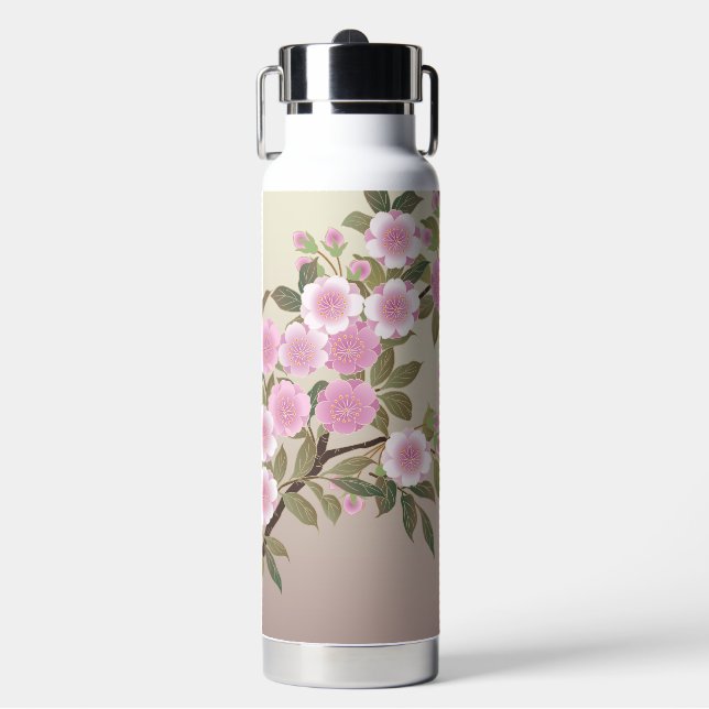 Botella De Agua Flor de cerezo japonesa (Frente)