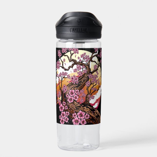 Botella De Agua Flor de cerezo salvaje (Atrás)