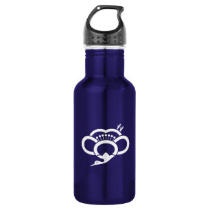 Botella De Agua Flor de ciruela en forma de grúa sombreada