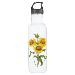 Botella De Agua Flor de flor floral vintage de Redoute