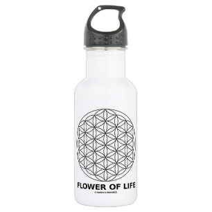 Botella De Agua Flor de la vida (geometría sagrada)