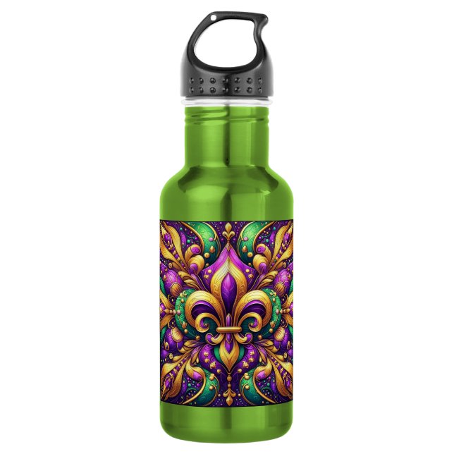 Botella De Agua flor de lis martes de grasa (Anverso)
