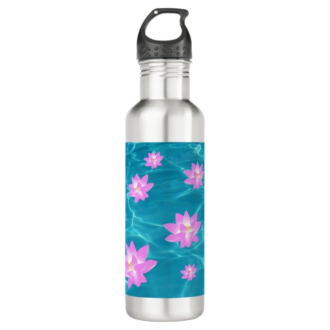 Botella De Agua Flor de Lotus (Anverso)