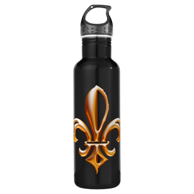Botella De Agua Flor de oro de Lis (Anverso)