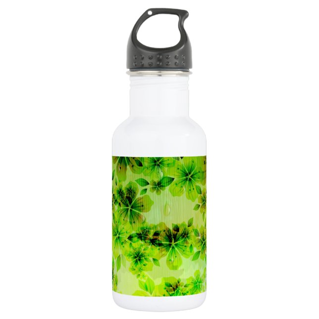 Botella De Agua Flor de primavera - (Anverso)