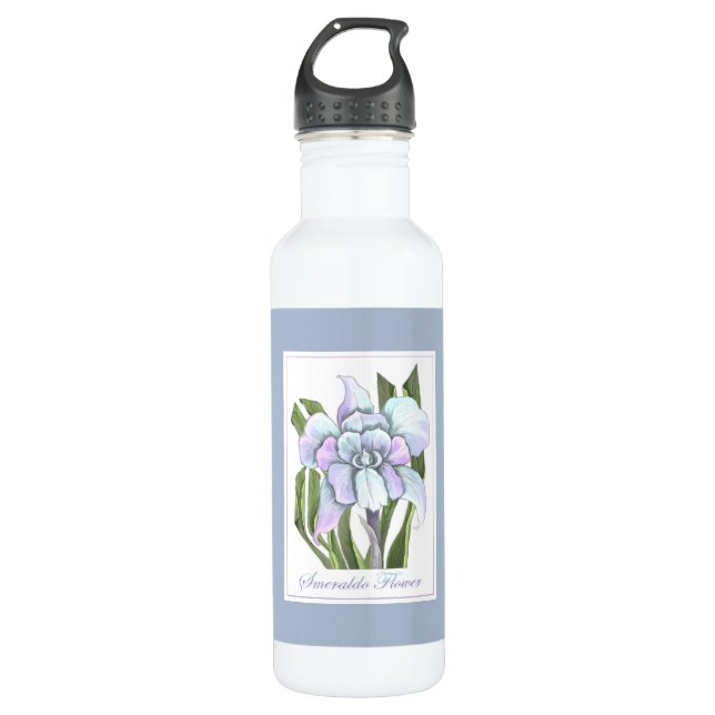 Botella De Agua Flor de Smeraldo (Anverso)