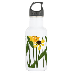 Botella De Agua Flor de Susan del ojo morado