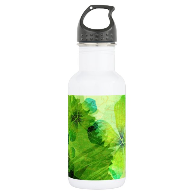 Botella De Agua Flor de verano - (Anverso)