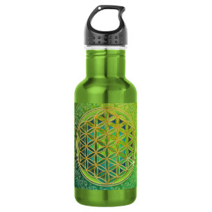 Botella De Agua Flor de vida - Ornamento II