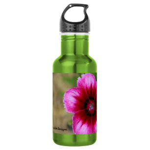 Botella De Agua Flor rosada