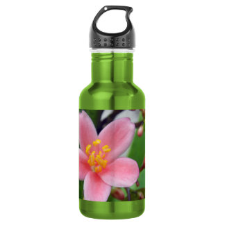 Botella De Agua Flor y flor de Jatropha