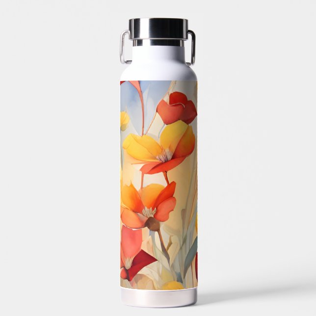 Botella De Agua Floral (Delantero)