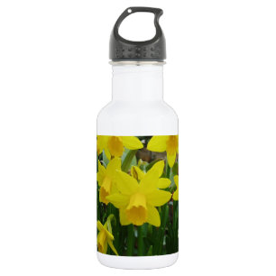 Botella De Agua Floral amarillo