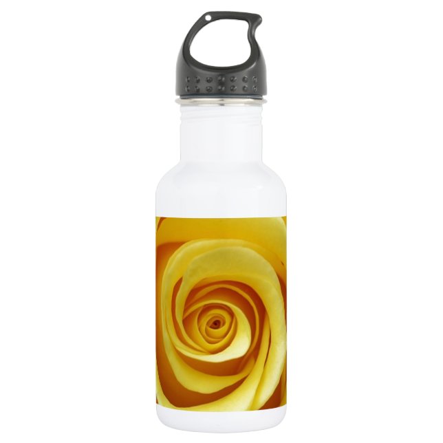 Botella De Agua Floral amarillo (Anverso)