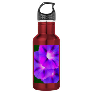 Botella De Agua Floral Blanco Morado