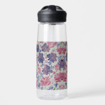 Botella de agua floral Blue Moon