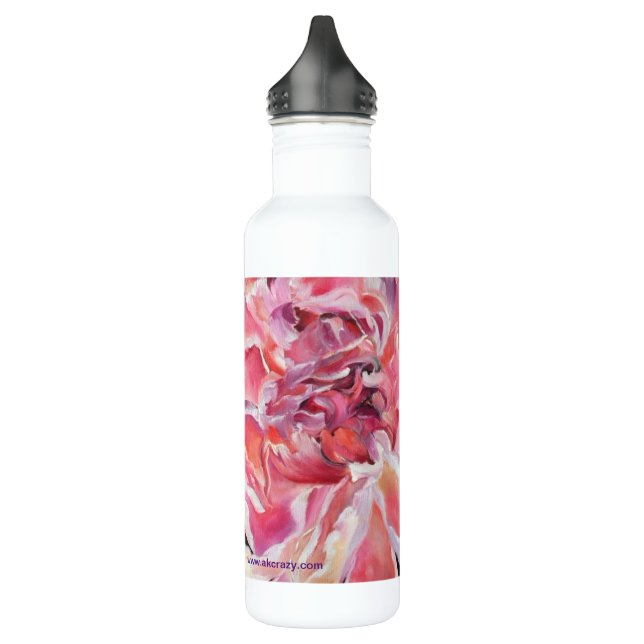 Botella de agua floral de Alaskan Peonies (Izquierda)